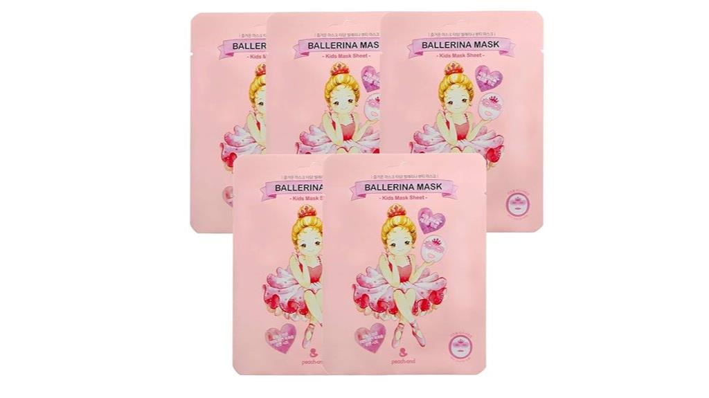 kids peach ballerina masks