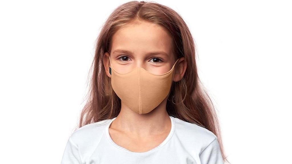 kids reusable sand colored masks