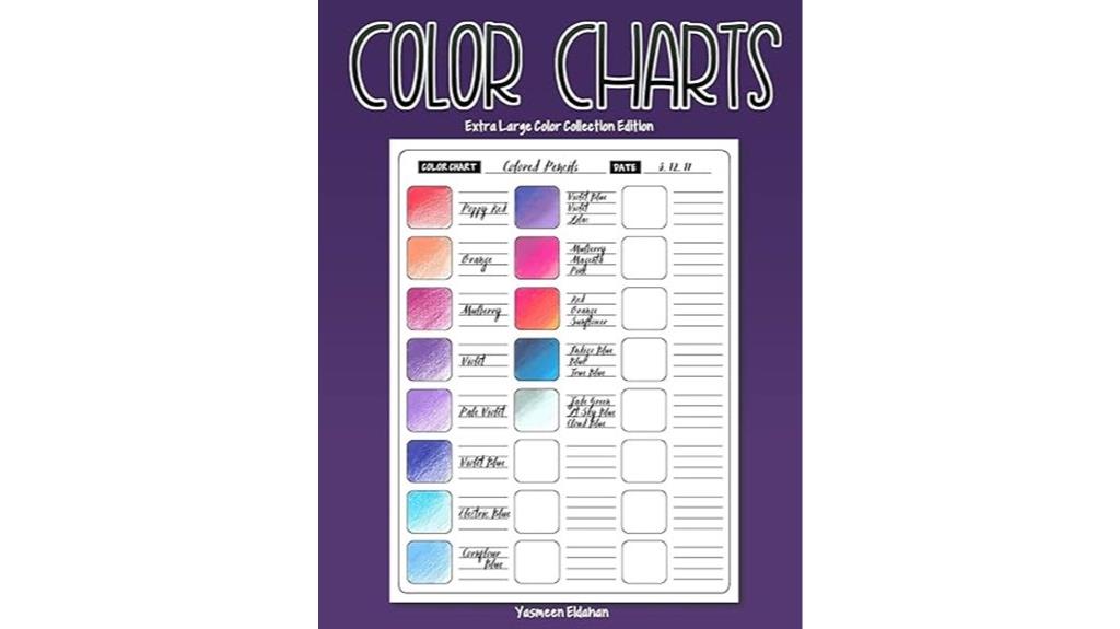 large color collection chart