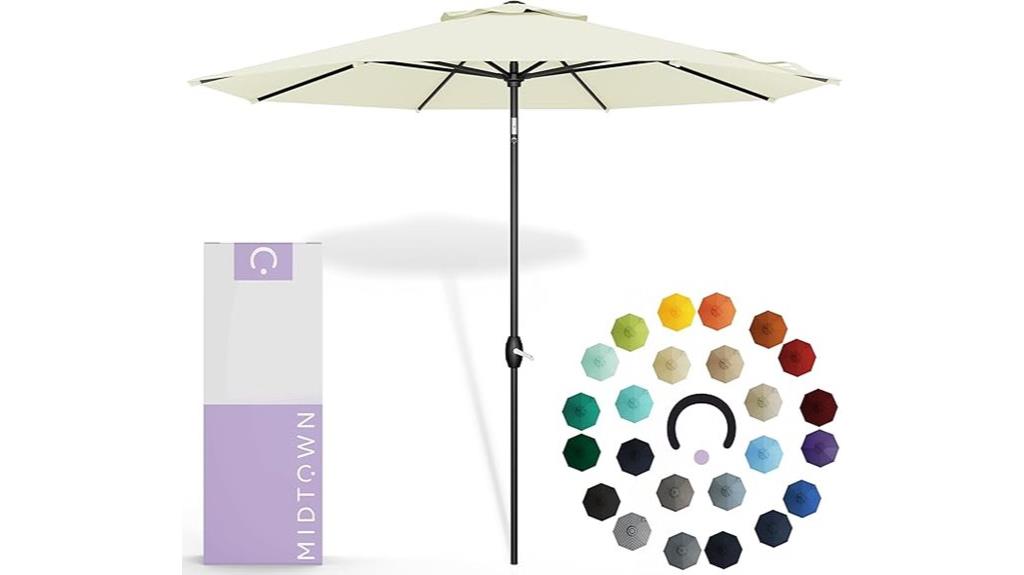 large outdoor sunbrella umbrella