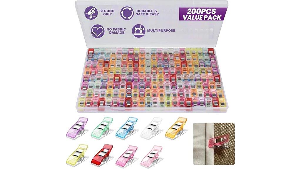 large pack of quilt clips
