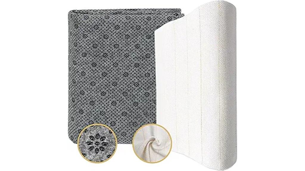 large tufted rug with non slip backing