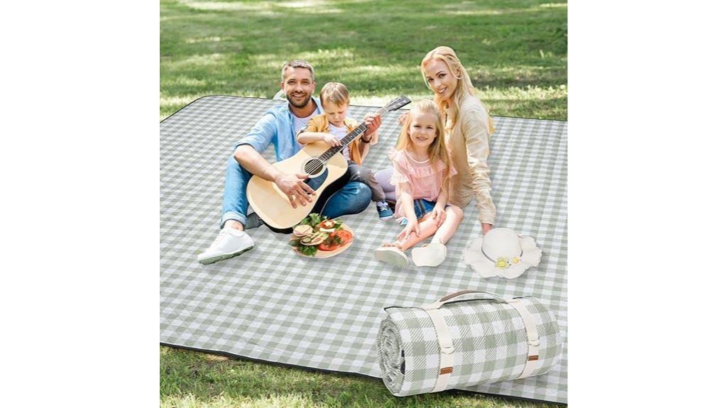 large waterproof foldable blanket