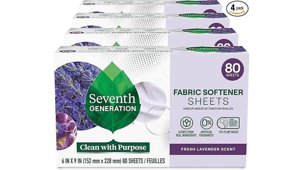 lavender scented dryer sheets