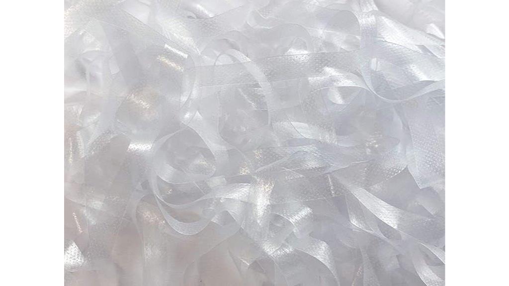 lightweight clear elastic ribbon