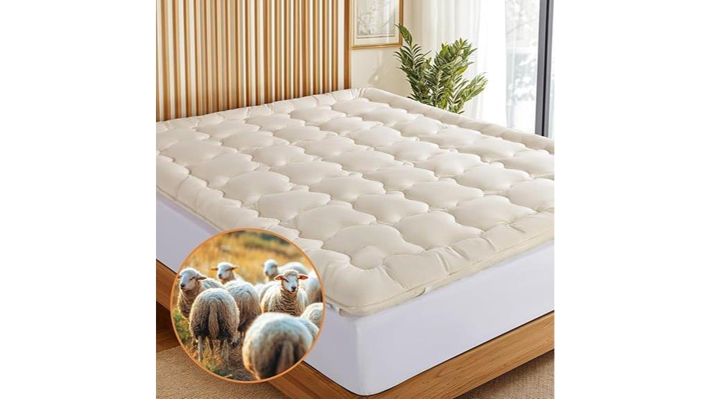 luxury organic wool mattress topper