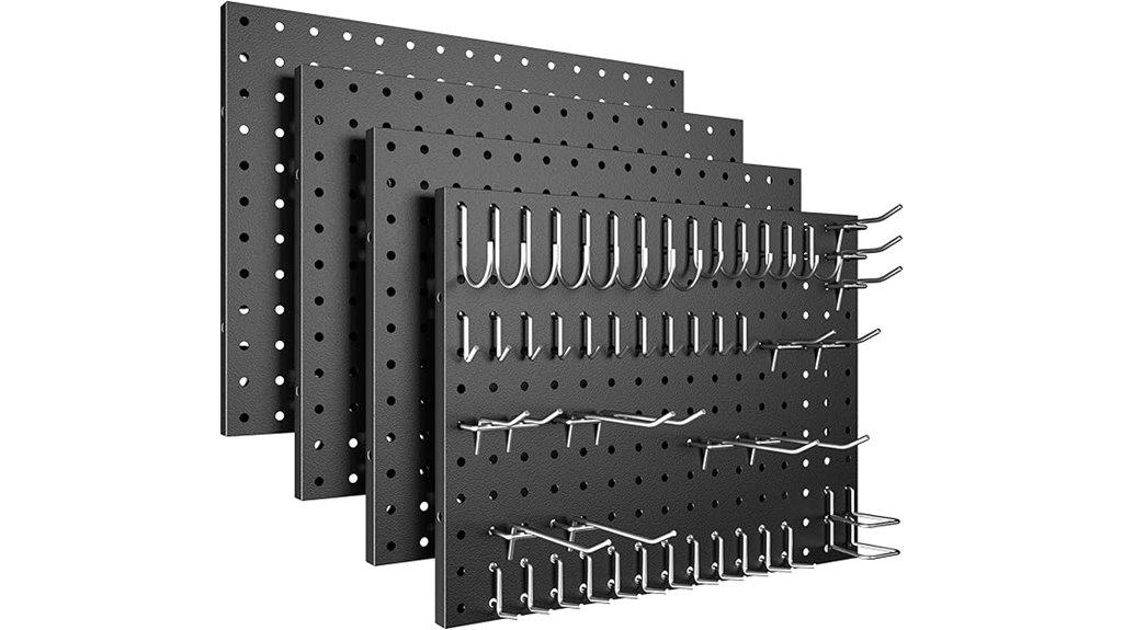 metal wall organizer panels