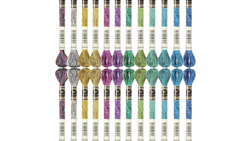 metallic embroidery floss kit