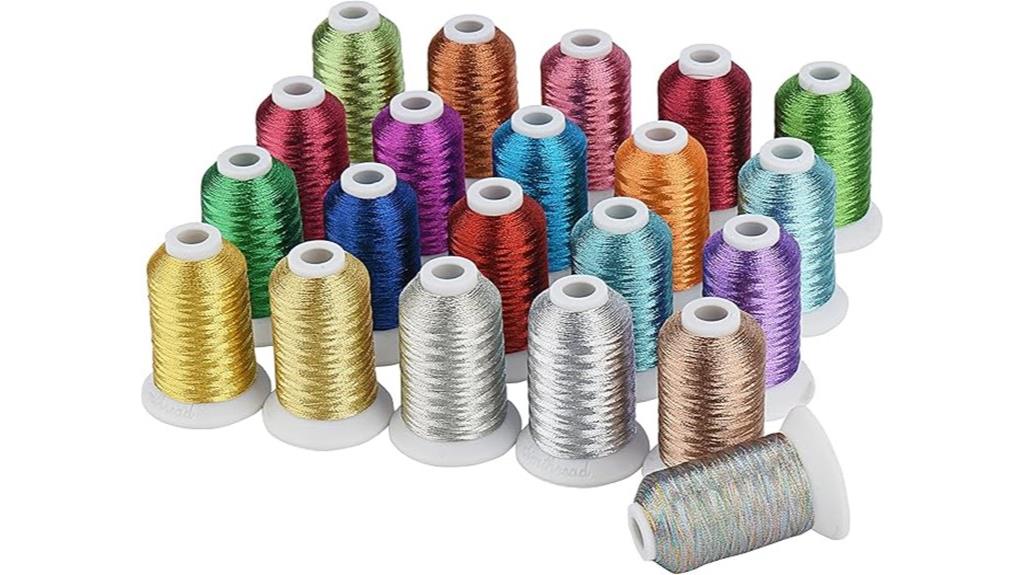 metallic embroidery thread kit