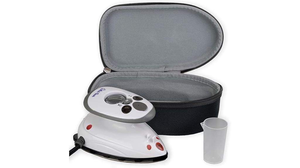 mini travel iron case