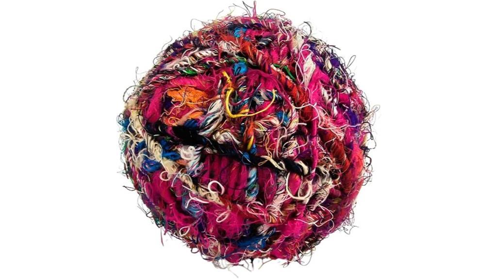 multicolor recycled sari silk