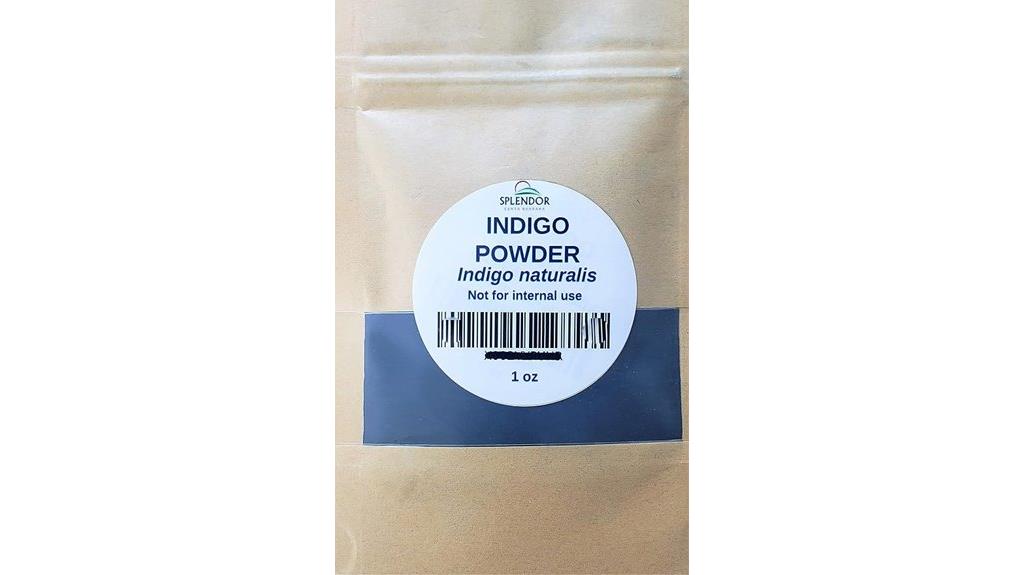 natural indigo blue powder