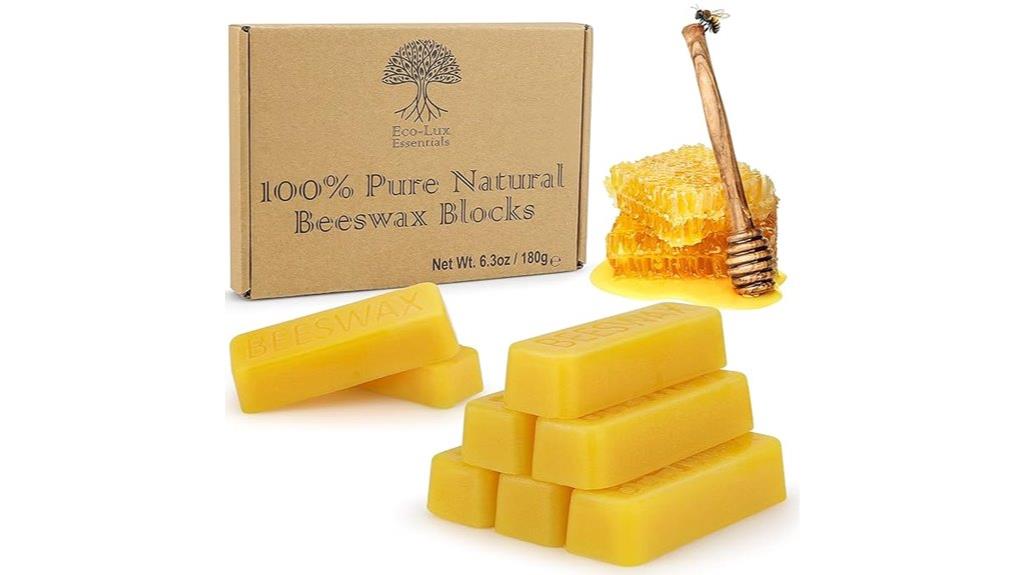 natural yellow beeswax blocks