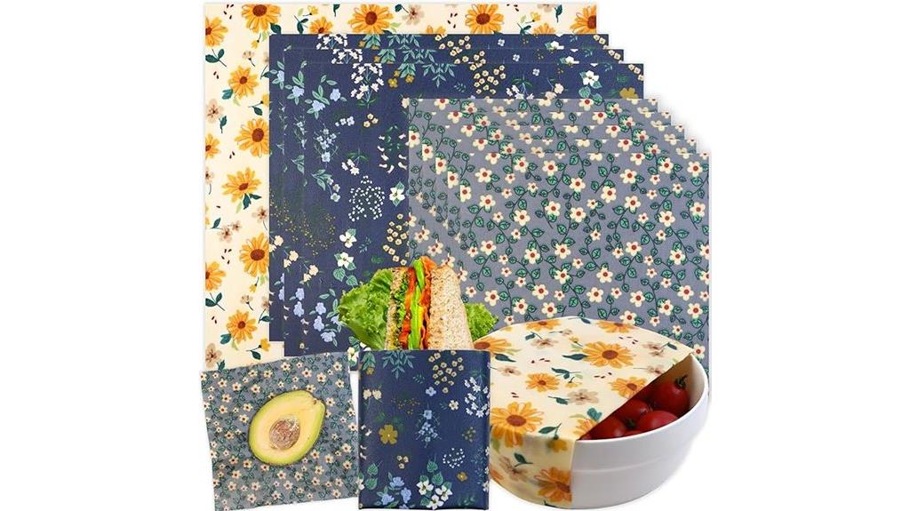 nine pack beeswax wraps
