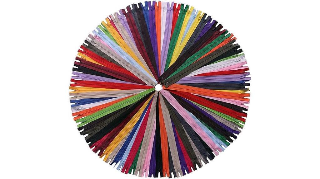 nylon coil zippers pack