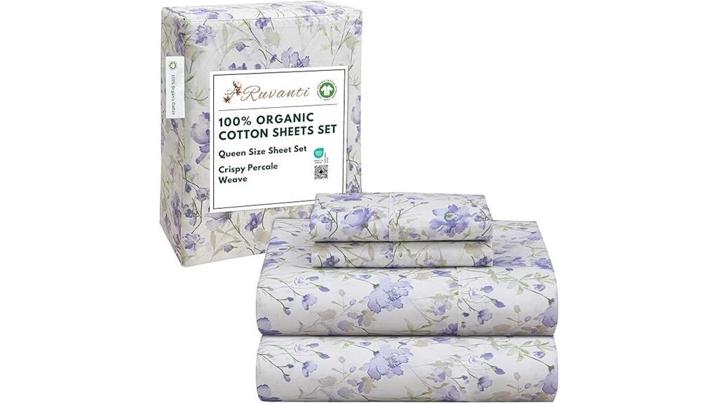 organic cotton queen sheets