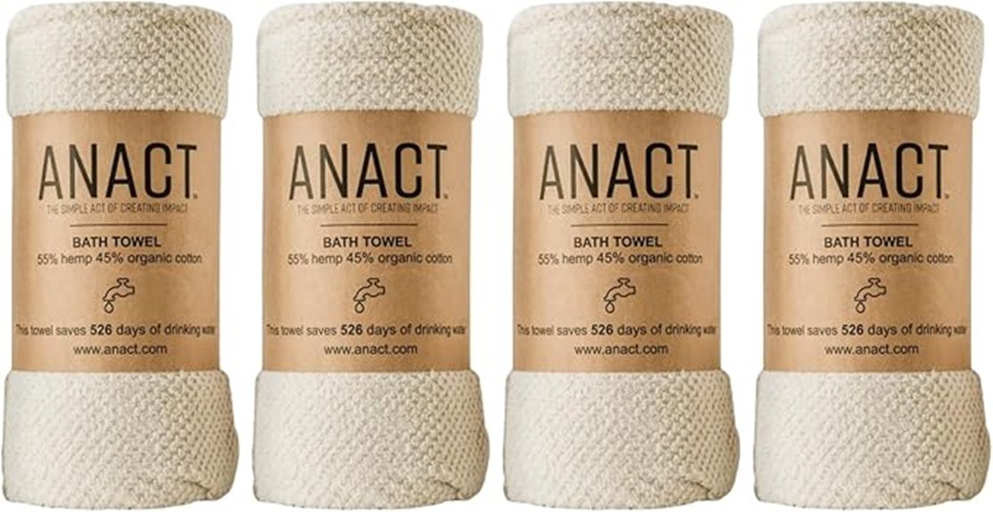 organic hemp cotton towels