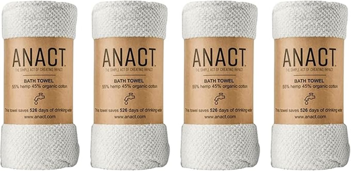 organic hemp cotton towels
