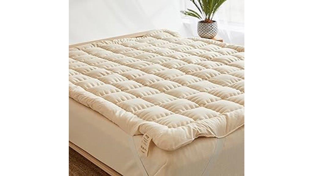 organic merino wool mattress topper
