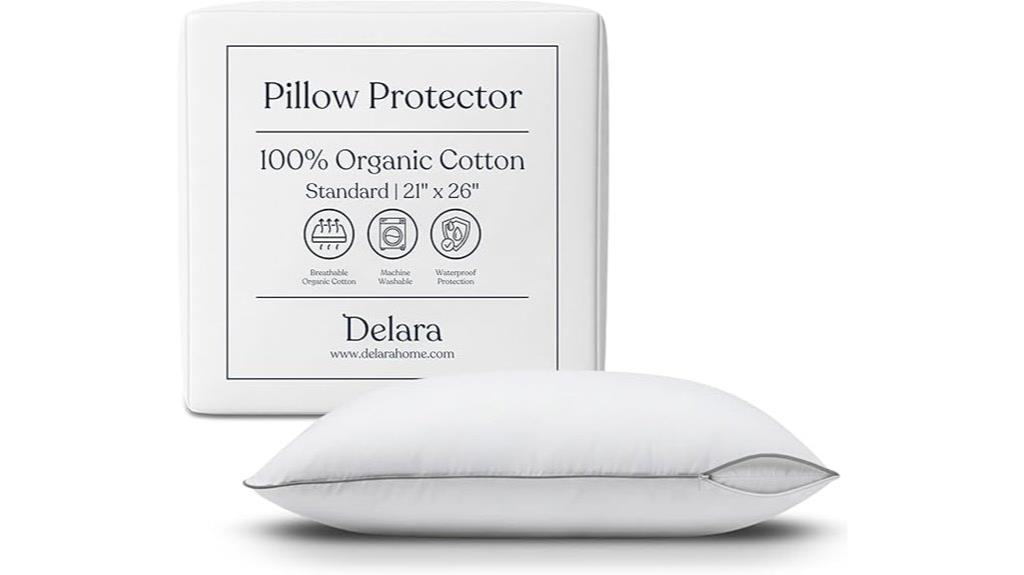 organic pillow protectors zipper