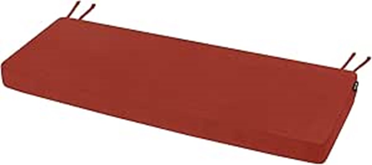 outdoor bench cushion 48x16