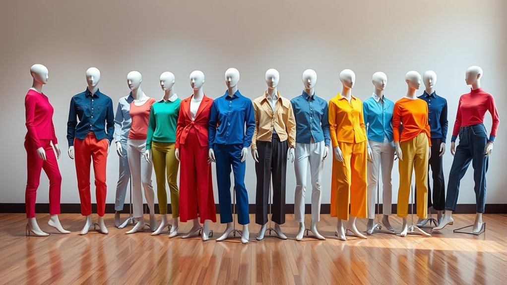 portable fabric mannequin displays