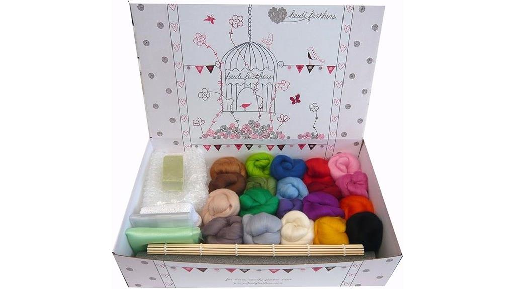 premium 20 color wet felting kit