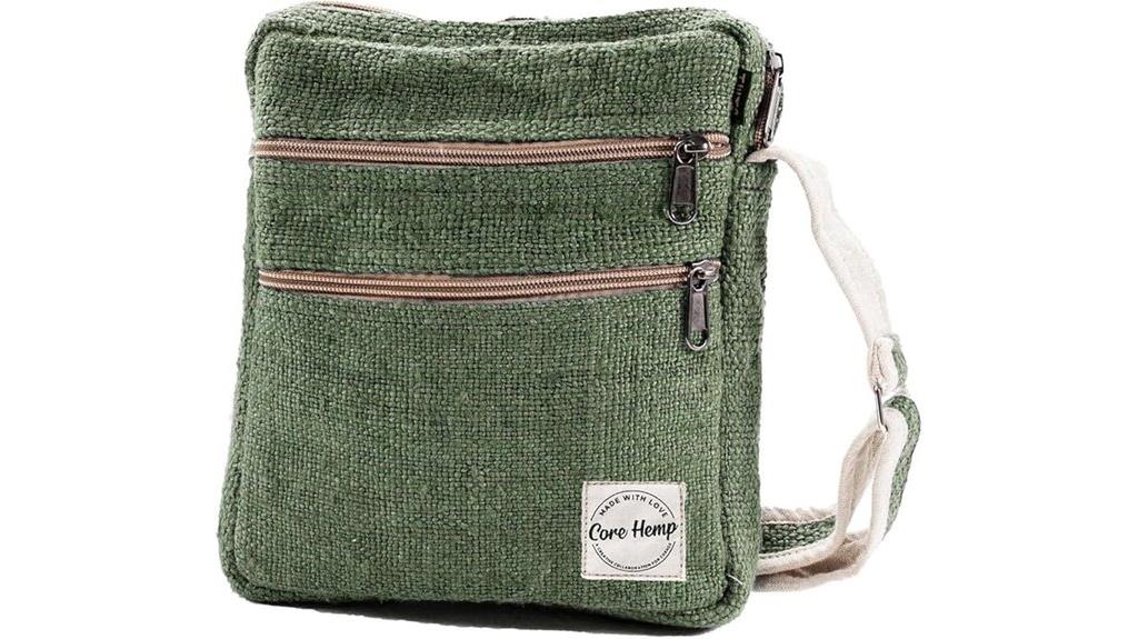 pure hemp multi pocket bag
