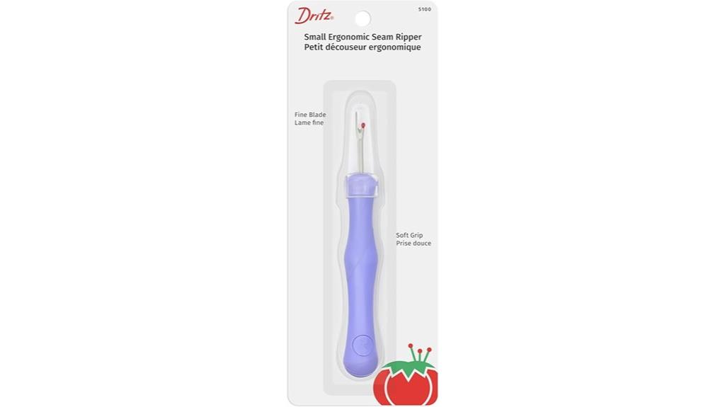 purple small ergonomic seam ripper