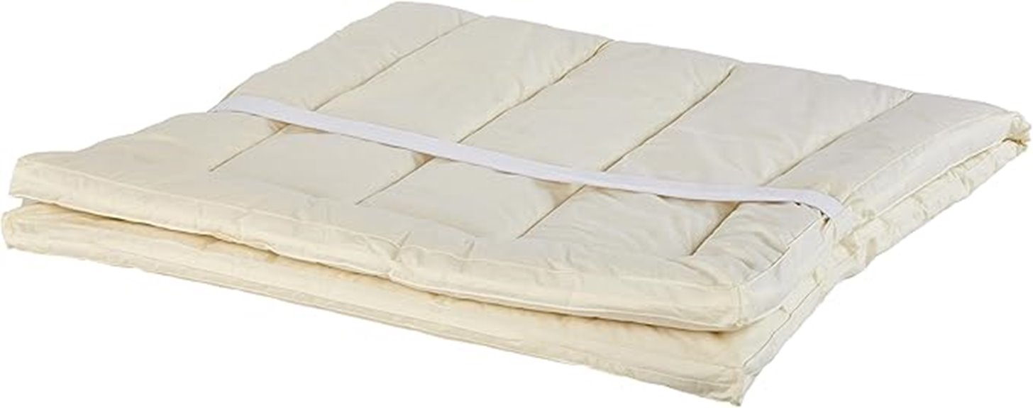 queen size wool topper