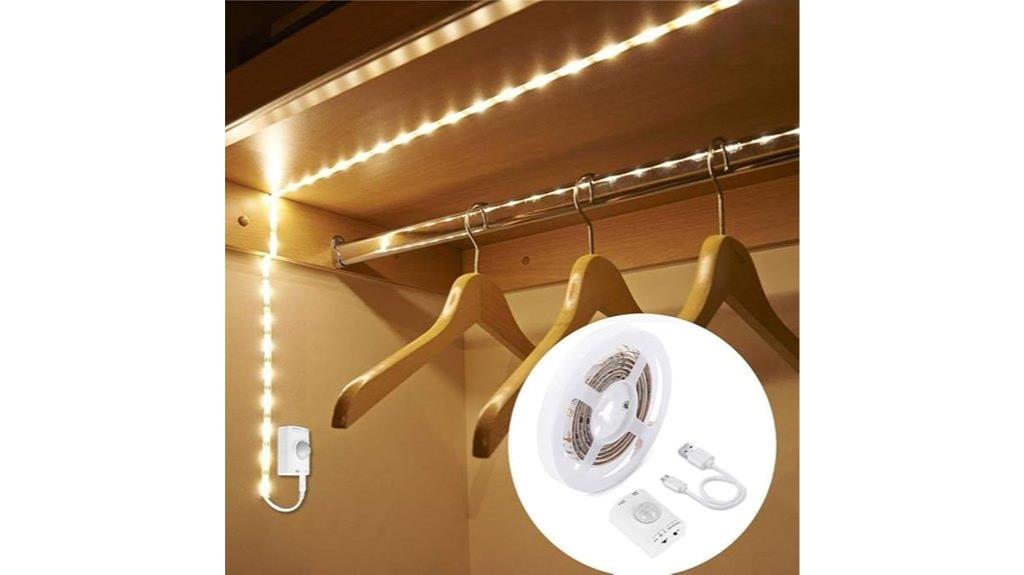 rechargeable pir wardrobe light