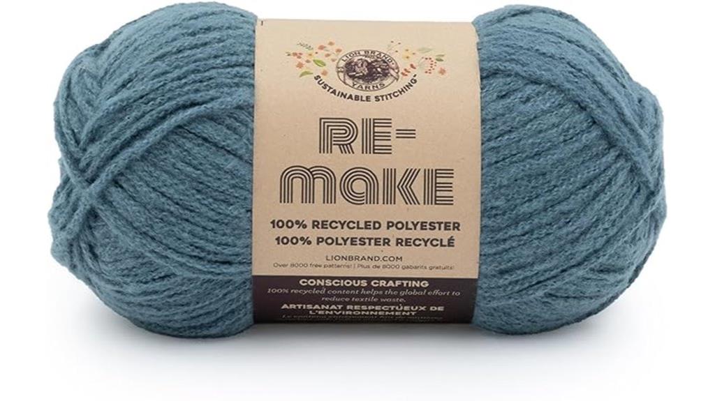 recycled polyester knitting yarn