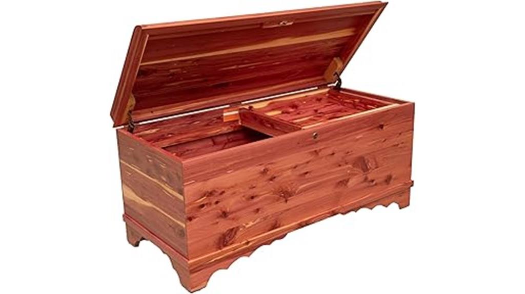 red cedar waterfall chest