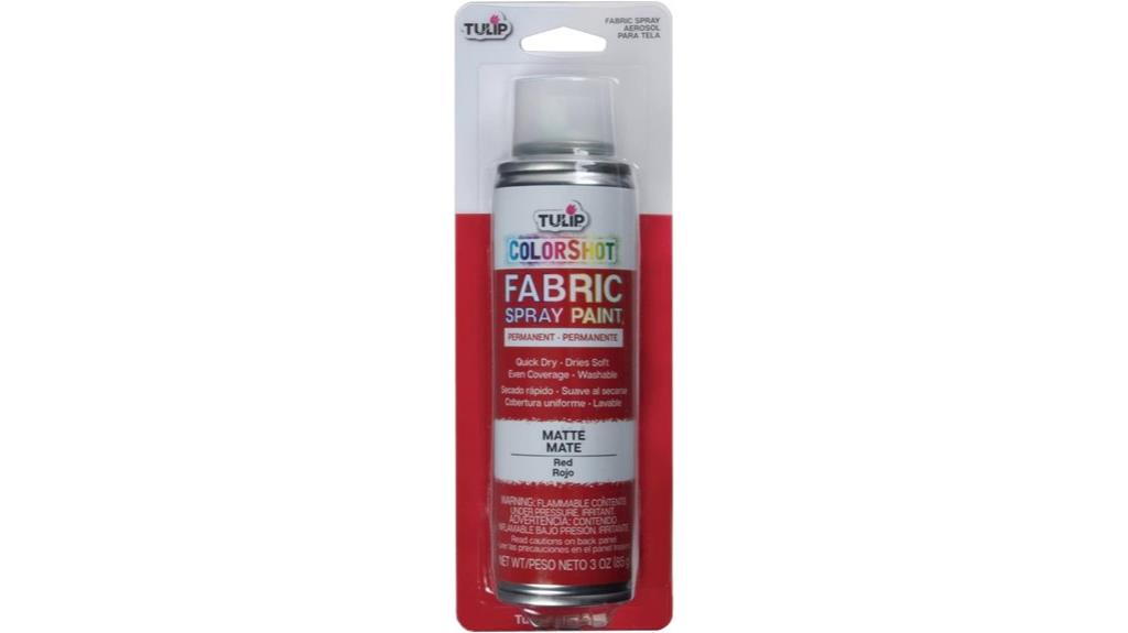 red fabric spray