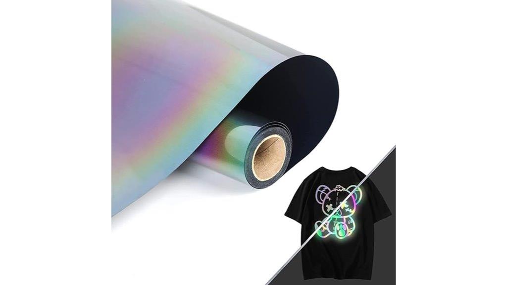 reflective rainbow htv roll
