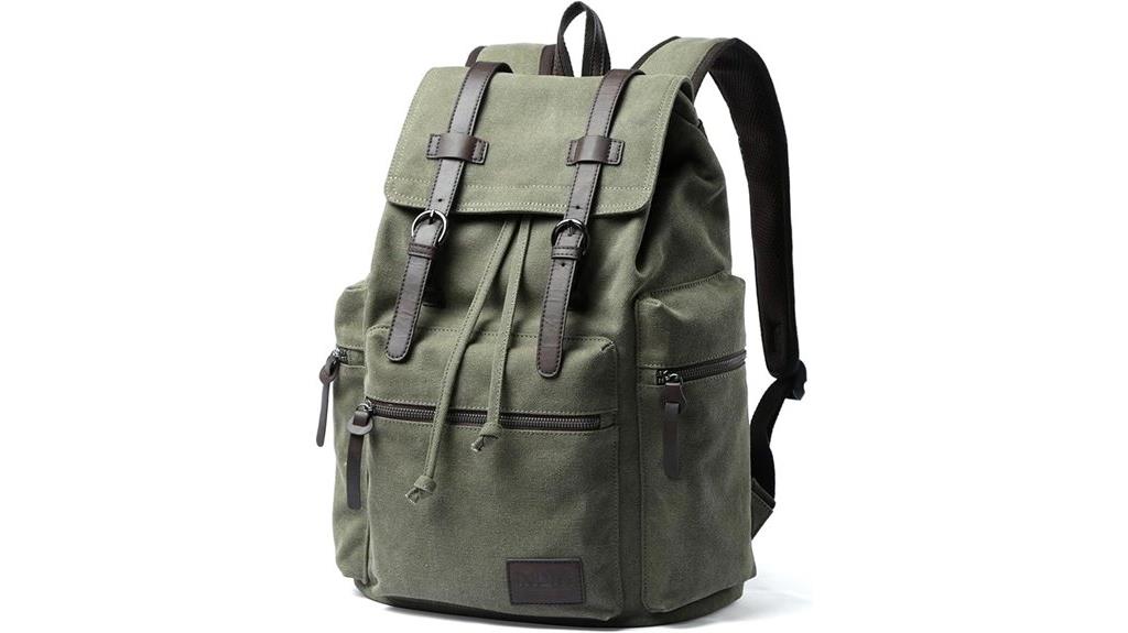 retro canvas men s backpack