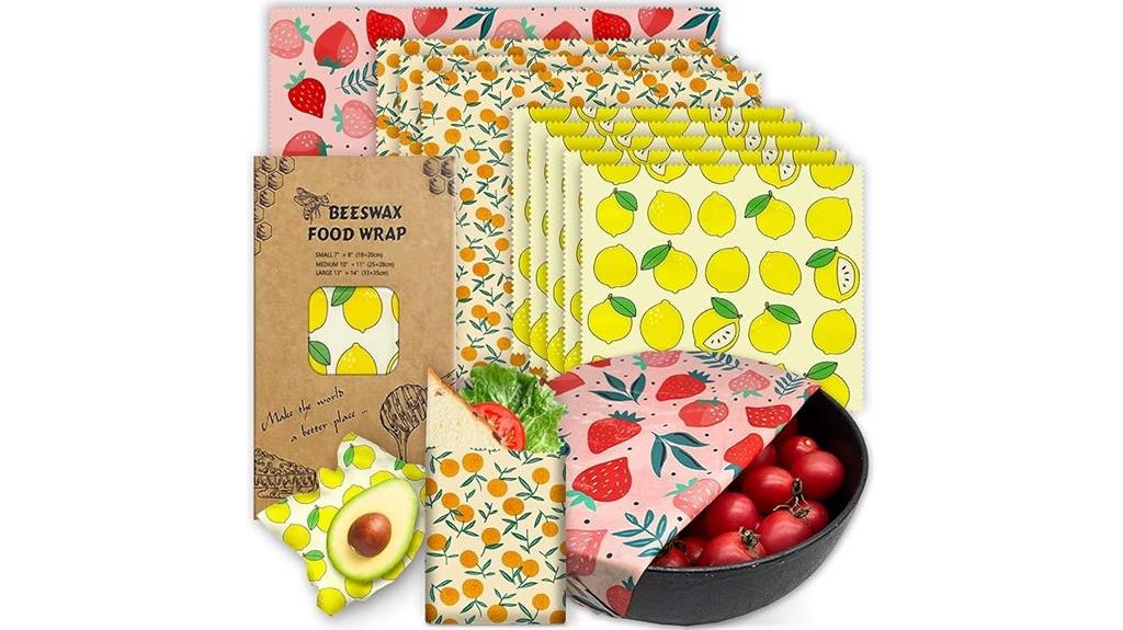 reusable beeswax food wraps