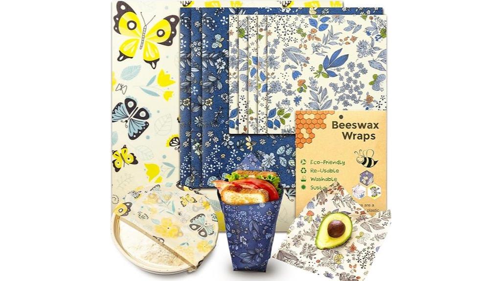 reusable beeswax food wraps