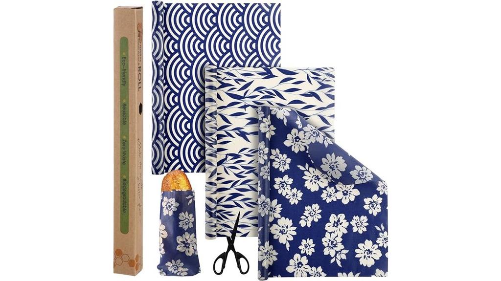 reusable beeswax wrap rolls