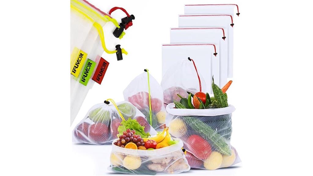 reusable grocery produce bags