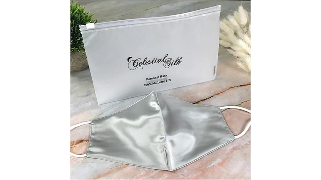reusable silk face mask