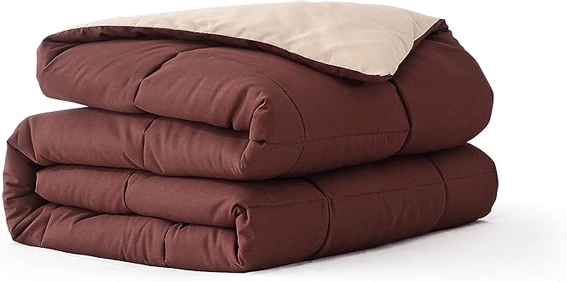 reversible microfiber comforter queen