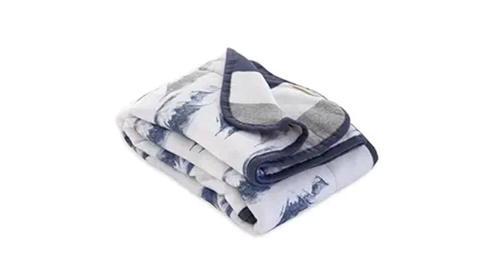 reversible organic cotton blanket
