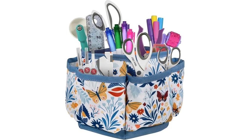rotating sewing supply organizer