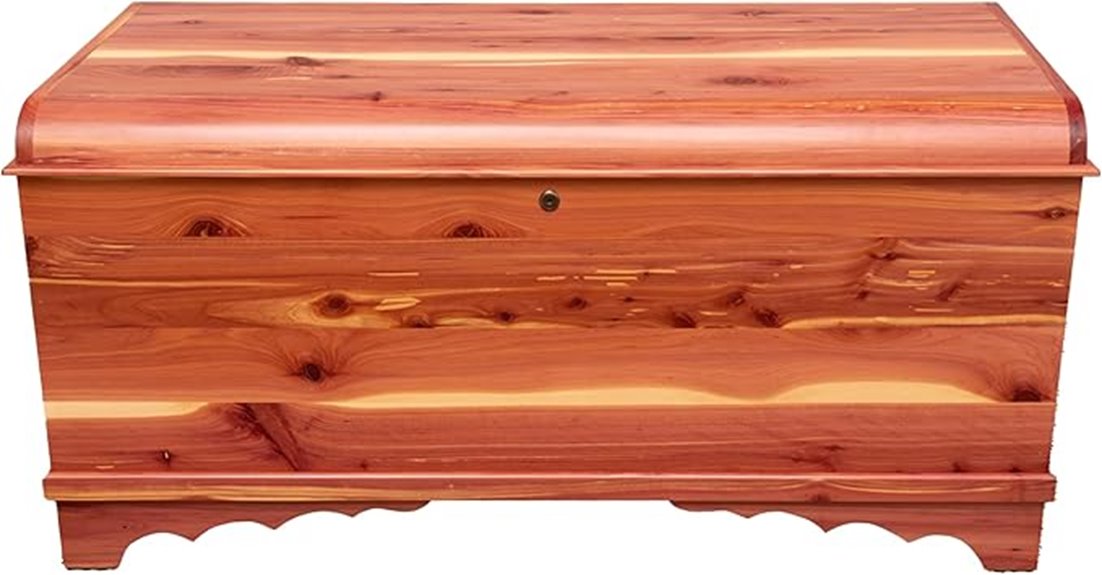 rustic red door chest