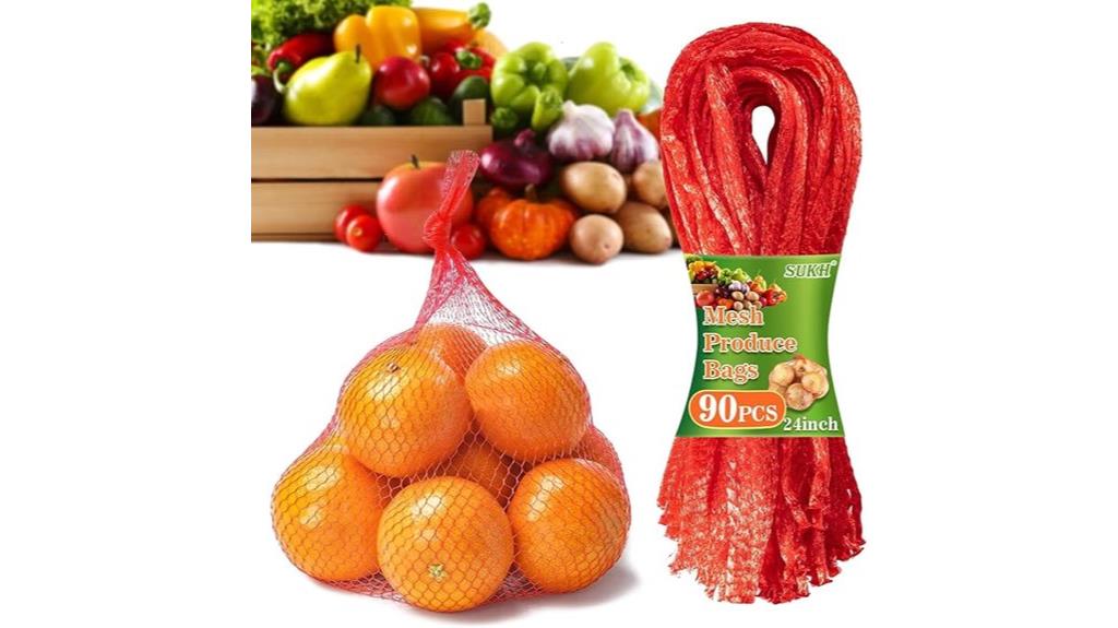 set of 90 mesh produce bags