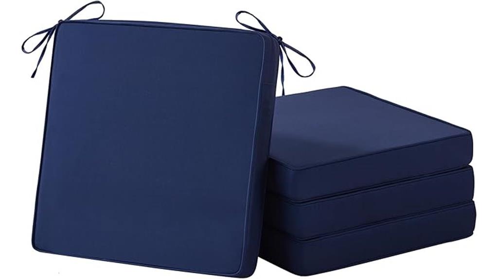 set of four waterproof cushions
