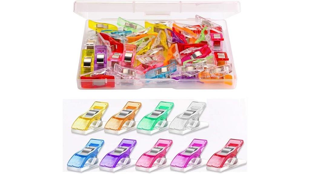 set of thirty sewing clips