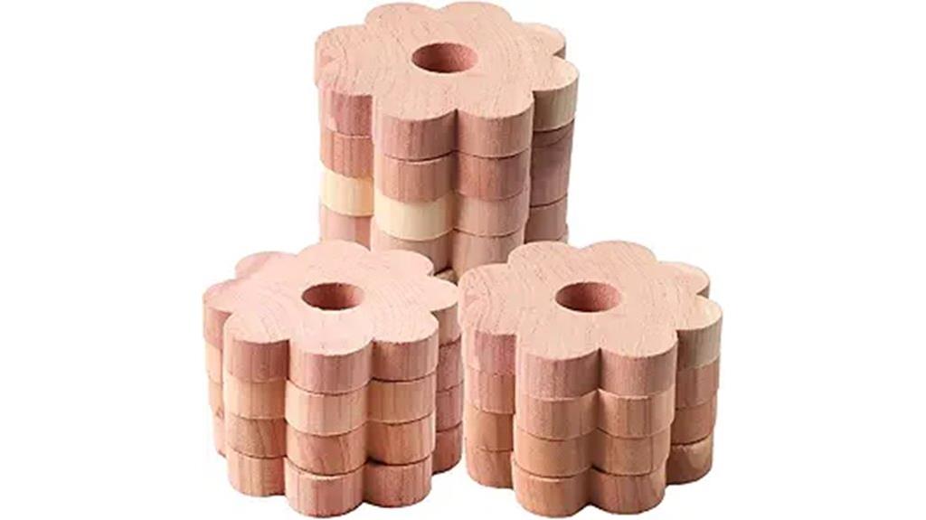 set of twelve cedar blocks