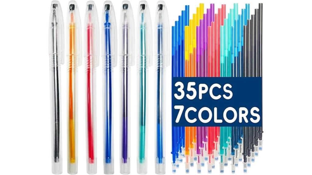 seven piece fabric marking set